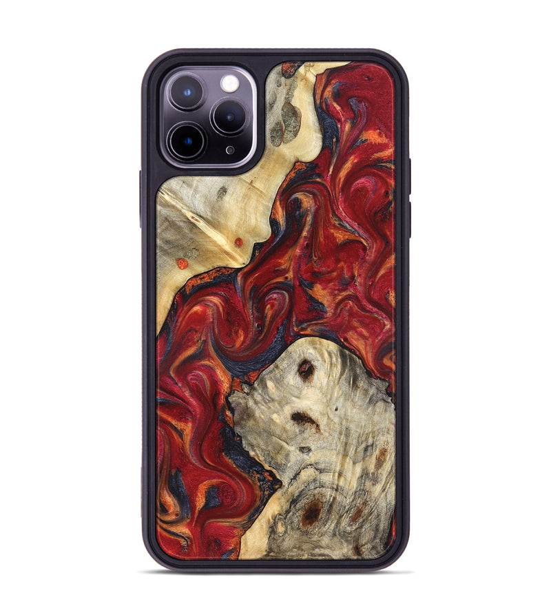 iPhone 11 Pro Max Wood Phone Case - Verona (Red, 824955)