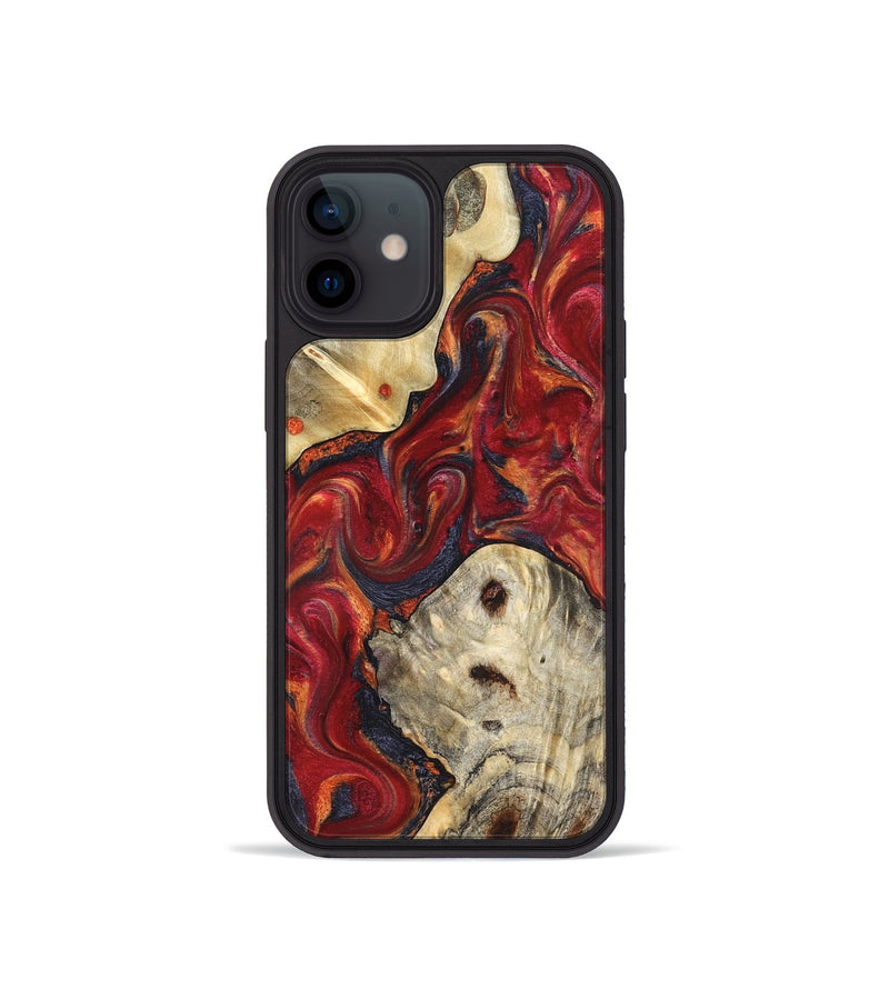 iPhone 12 mini Wood Phone Case - Verona (Red, 824955)