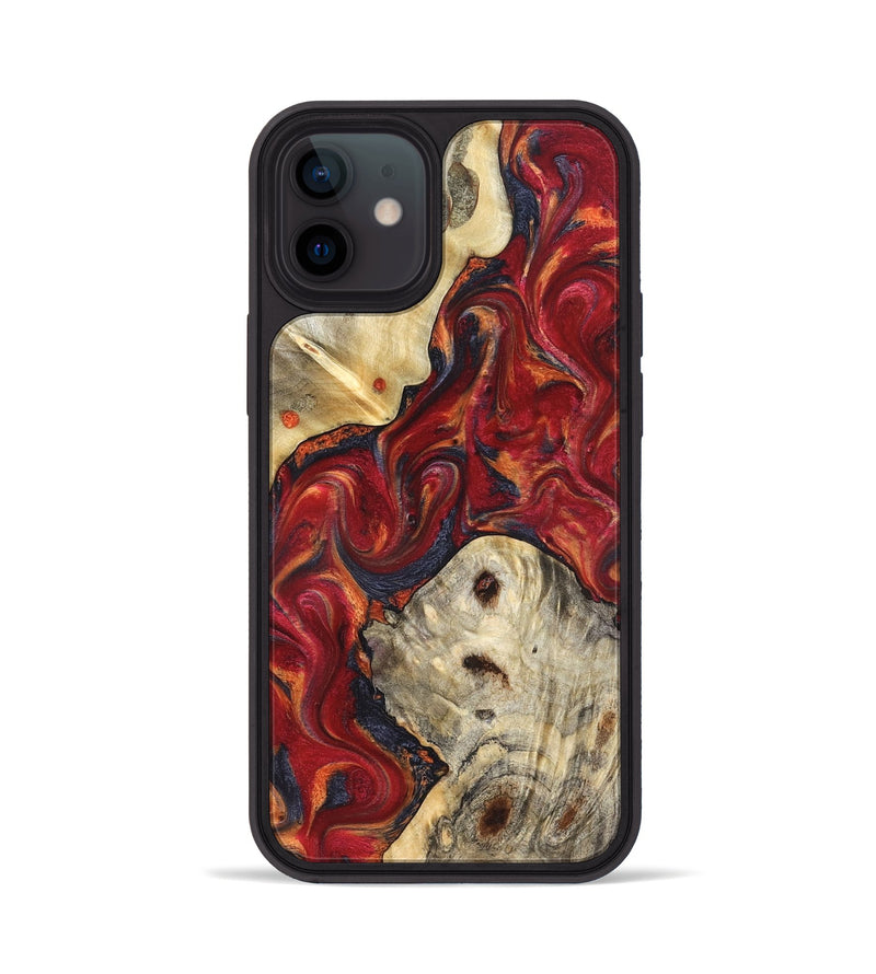 iPhone 12 Wood Phone Case - Verona (Red, 824955)