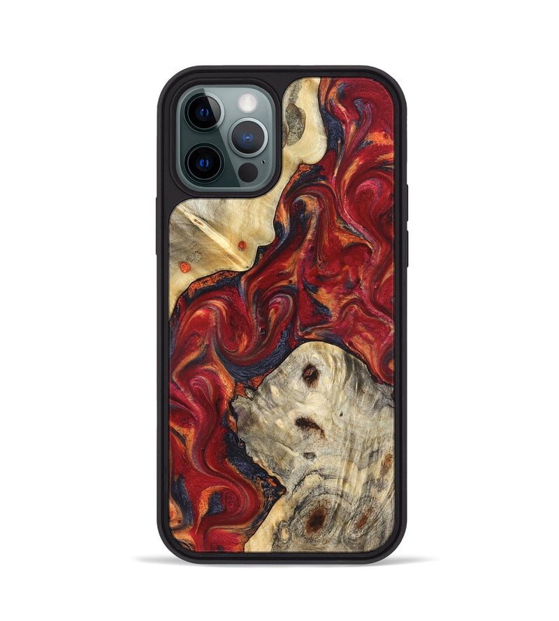 iPhone 12 Pro Wood Phone Case - Verona (Red, 824955)