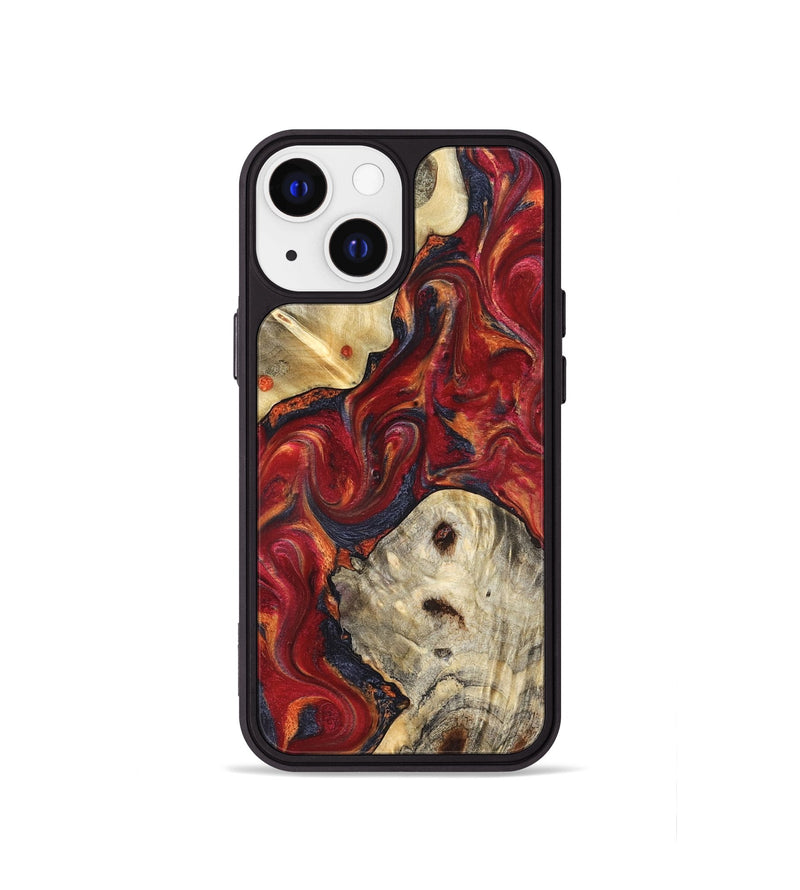 iPhone 13 mini Wood Phone Case - Verona (Red, 824955)