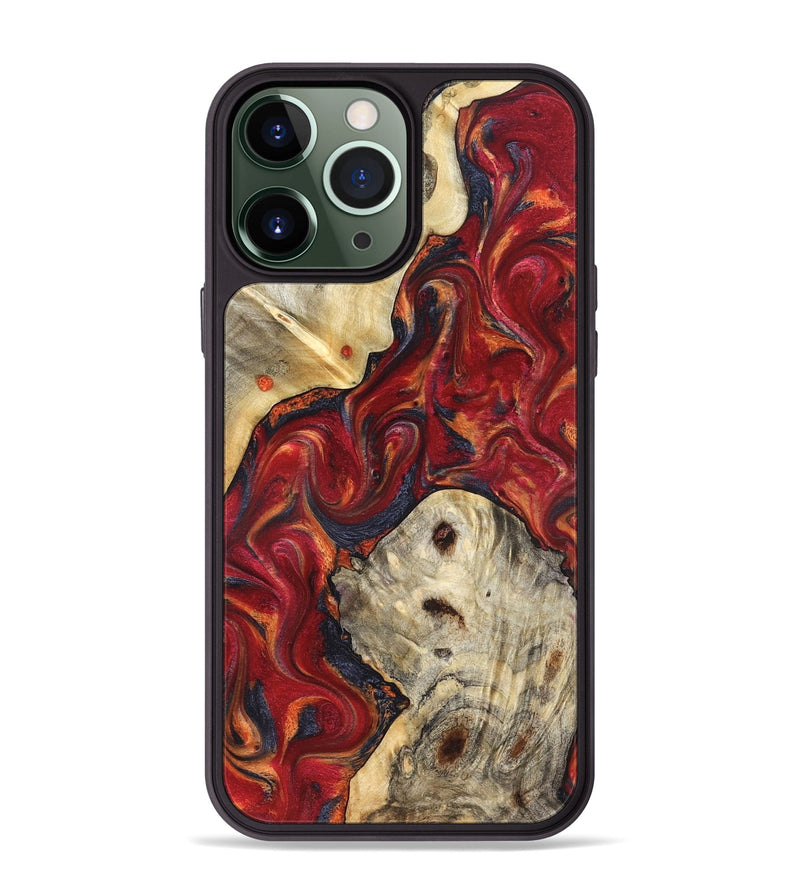 iPhone 13 Pro Max Wood Phone Case - Verona (Red, 824955)