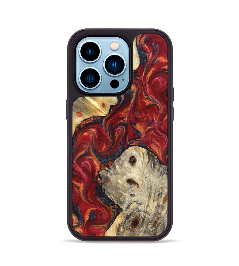 iPhone 14 Pro Wood Phone Case - Verona (Red, 824955)
