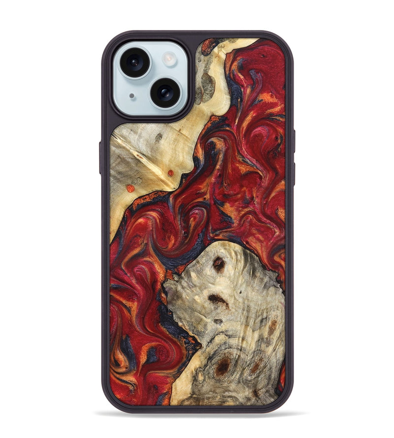 iPhone 15 Plus Wood Phone Case - Verona (Red, 824955)
