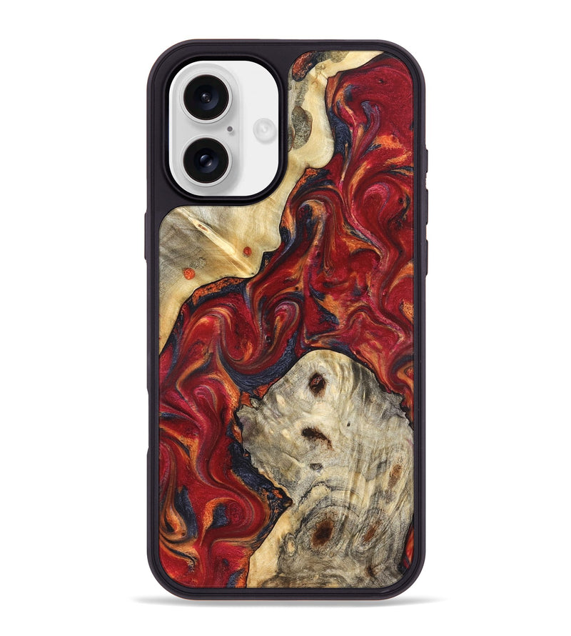 iPhone 16 Plus Wood Phone Case - Verona (Red, 824955)