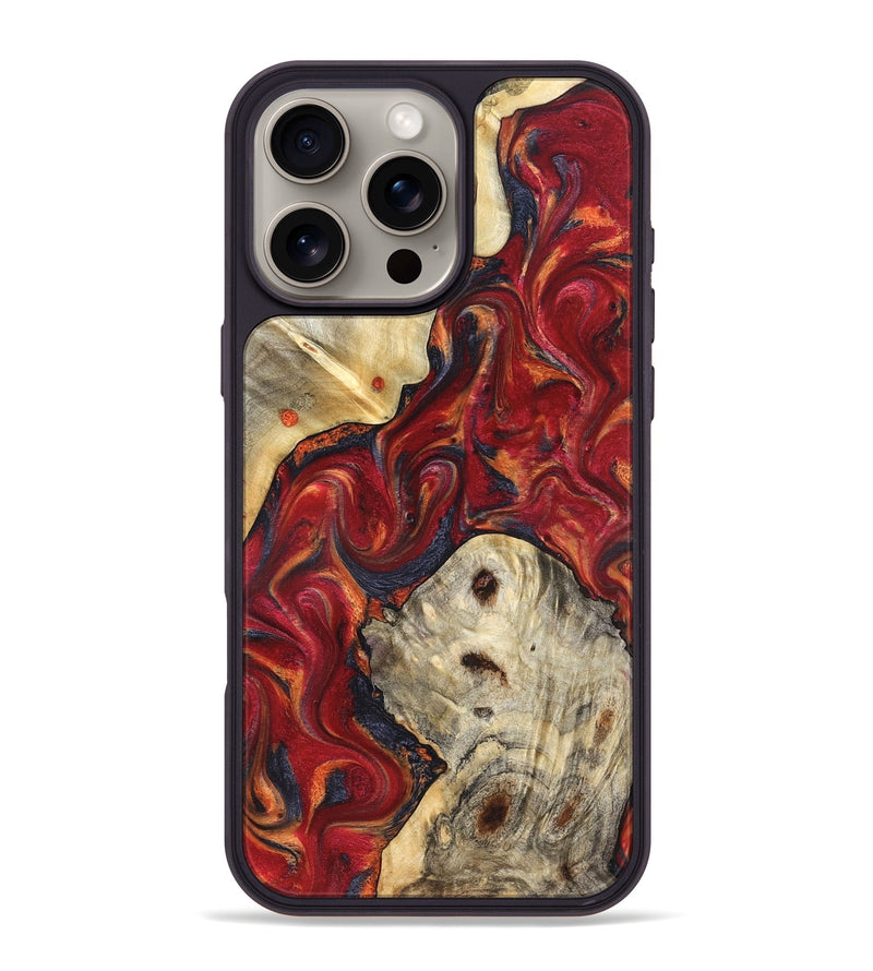 iPhone 16 Pro Max Wood Phone Case - Verona (Red, 824955)