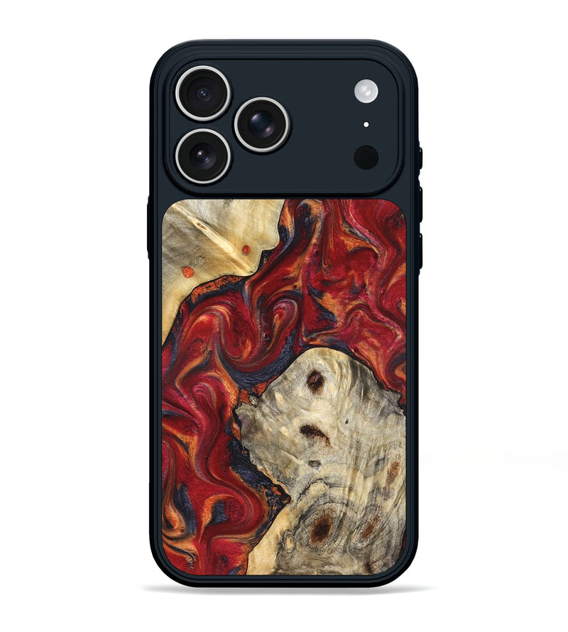 iPhone 17 Pro Max Wood Phone Case - Verona (Red, 824955)