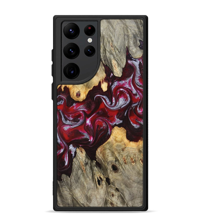 Galaxy S22 Ultra Wood Phone Case - Ensley (Red, 824960)