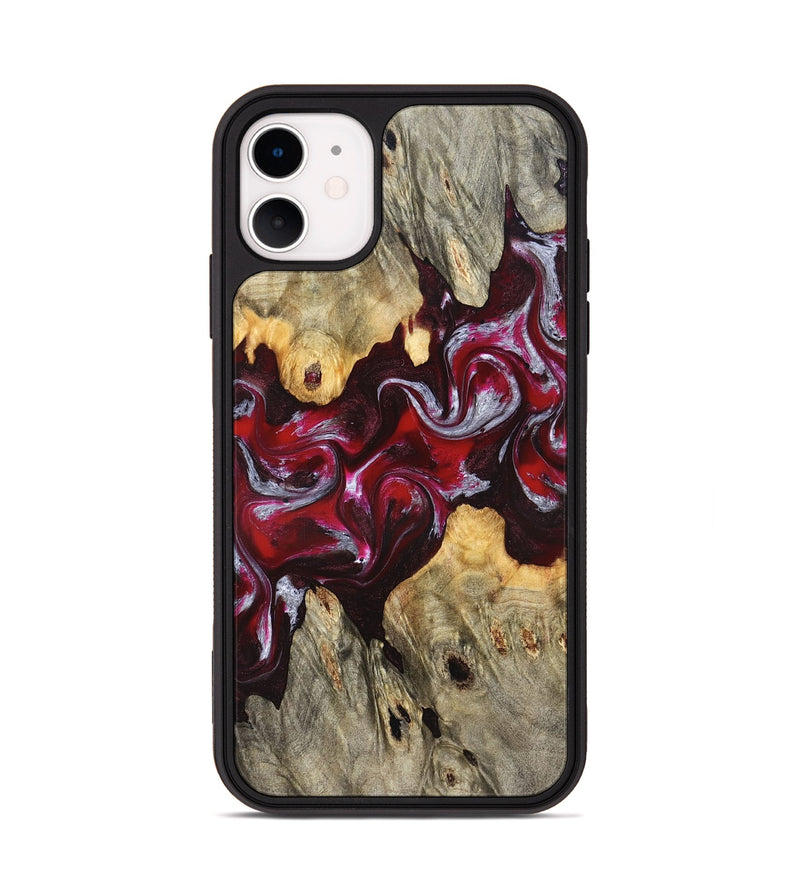 iPhone 11 Wood Phone Case - Ensley (Red, 824960)