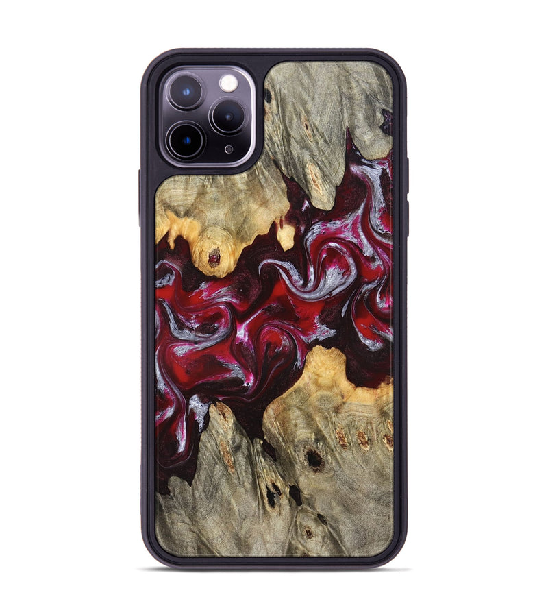 iPhone 11 Pro Max Wood Phone Case - Ensley (Red, 824960)