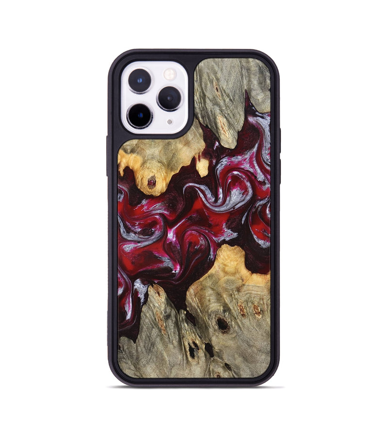 iPhone 11 Pro Wood Phone Case - Ensley (Red, 824960)
