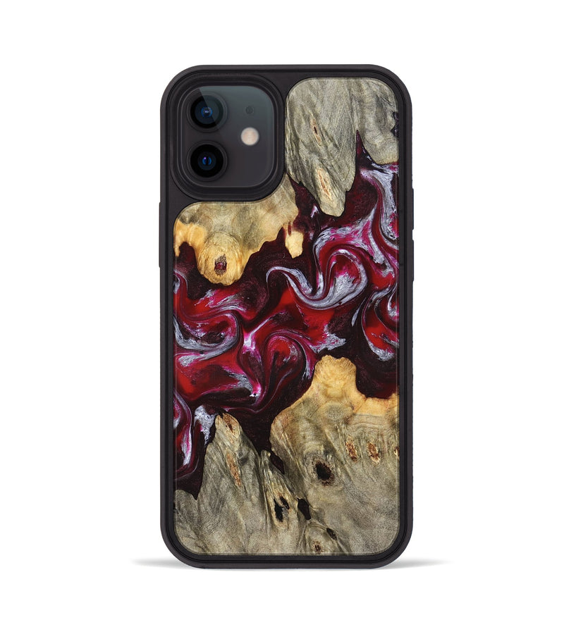 iPhone 12 Wood Phone Case - Ensley (Red, 824960)