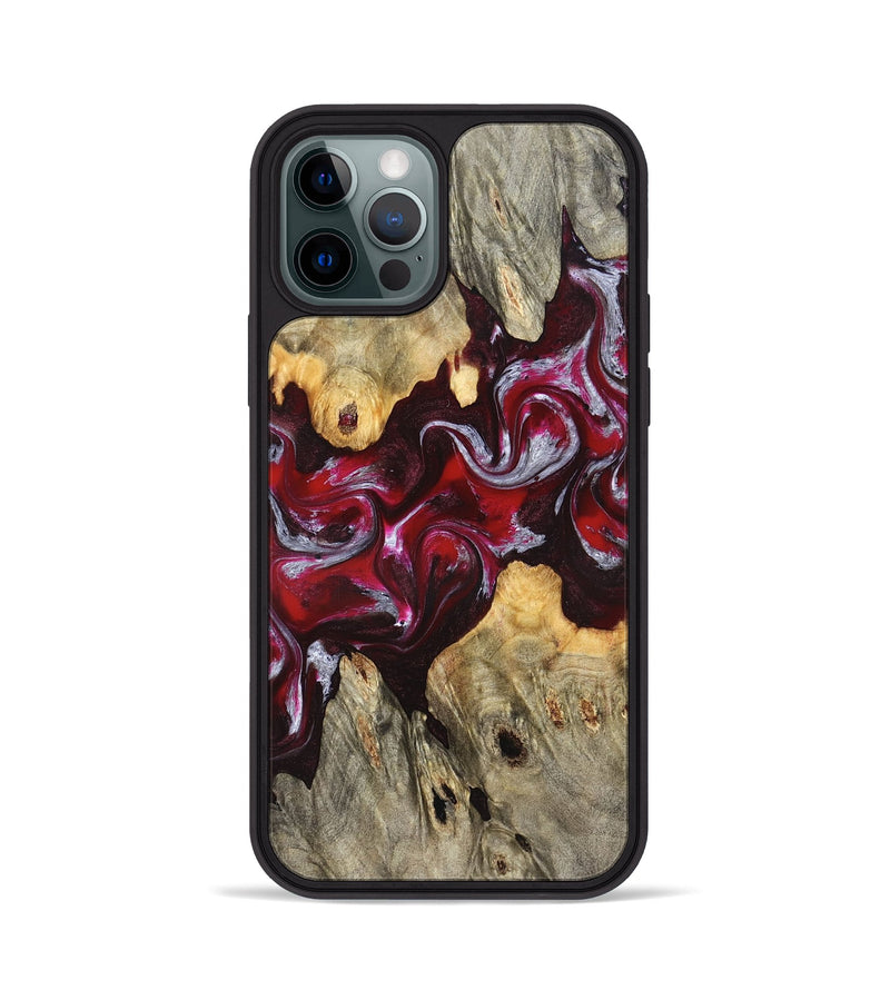 iPhone 12 Pro Wood Phone Case - Ensley (Red, 824960)