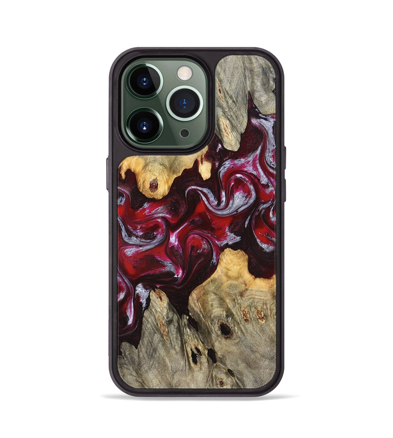 iPhone 13 Pro Wood Phone Case - Ensley (Red, 824960)