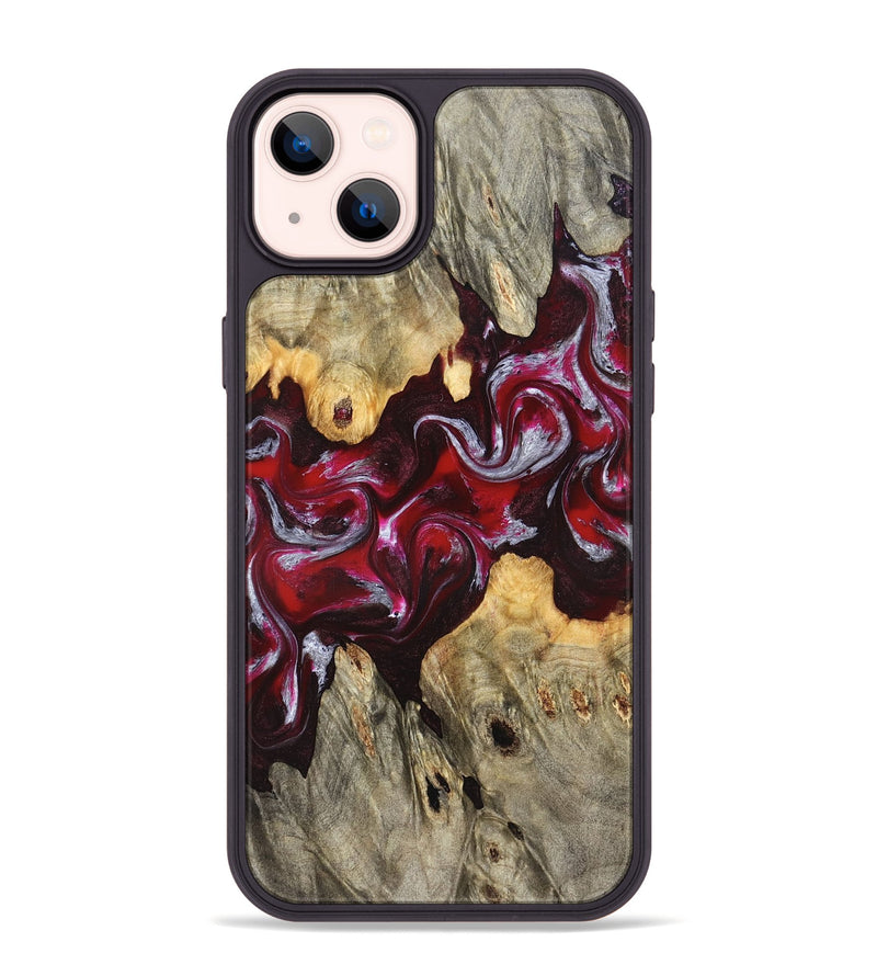iPhone 14 Plus Wood Phone Case - Ensley (Red, 824960)