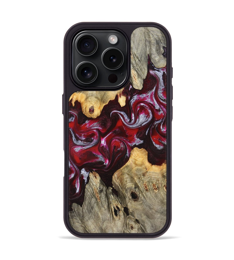 iPhone 16 Pro Wood Phone Case - Ensley (Red, 824960)