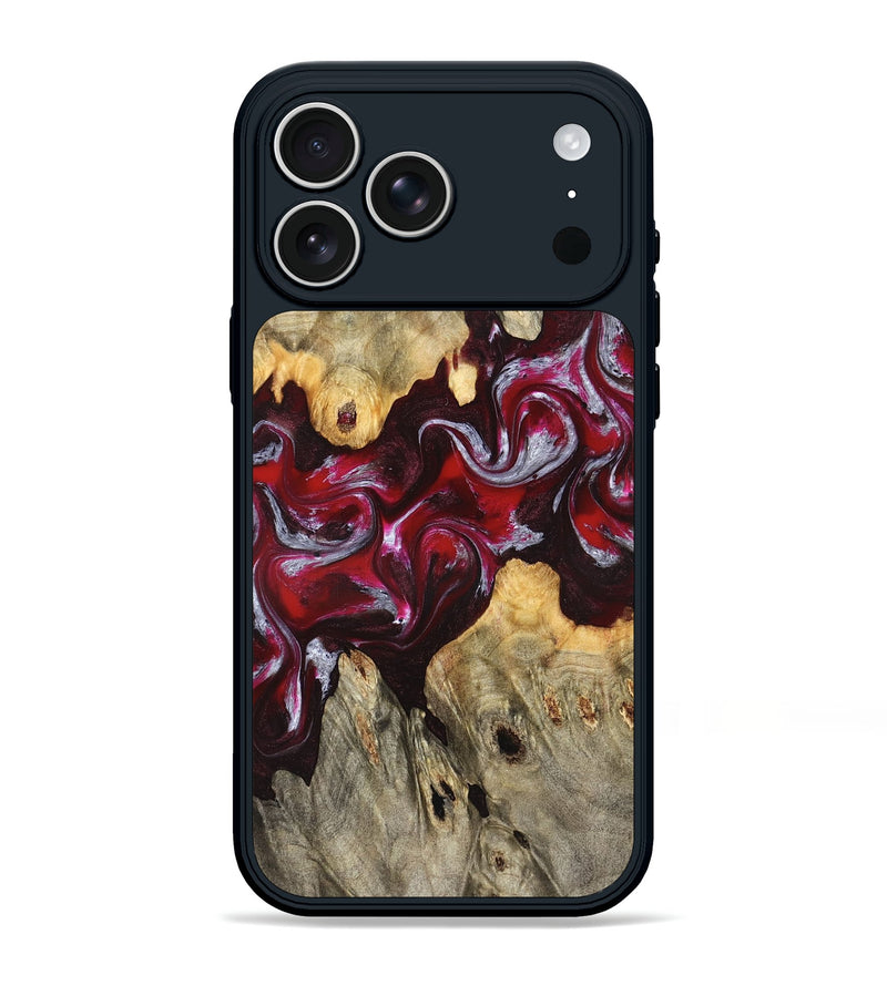 iPhone 17 Pro Max Wood Phone Case - Ensley (Red, 824960)