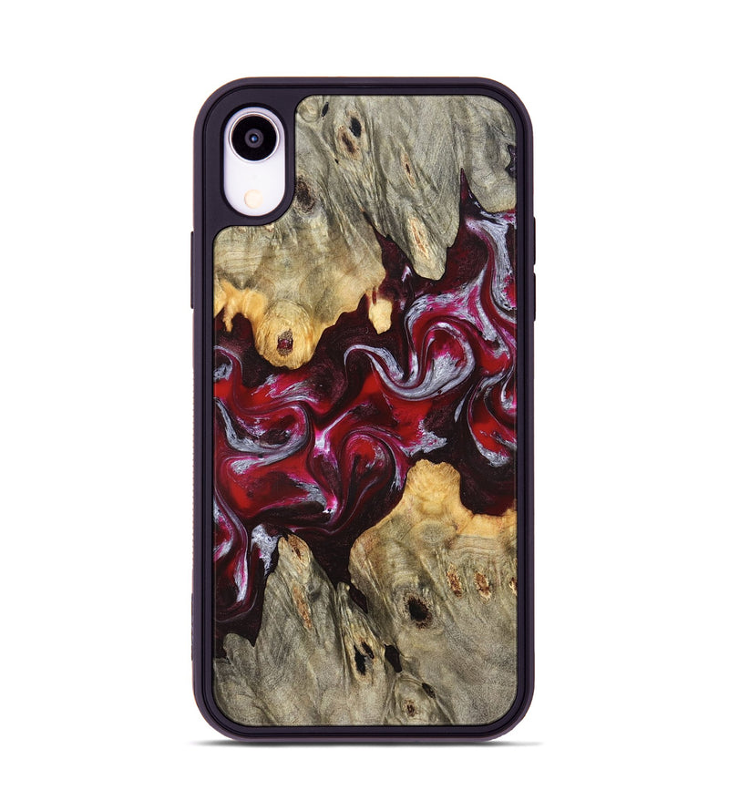 iPhone Xr Wood Phone Case - Ensley (Red, 824960)
