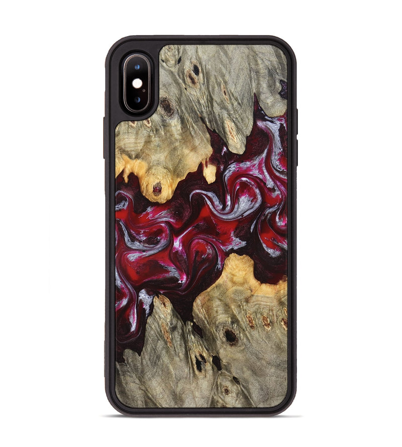 iPhone Xs Max Wood Phone Case - Ensley (Red, 824960)