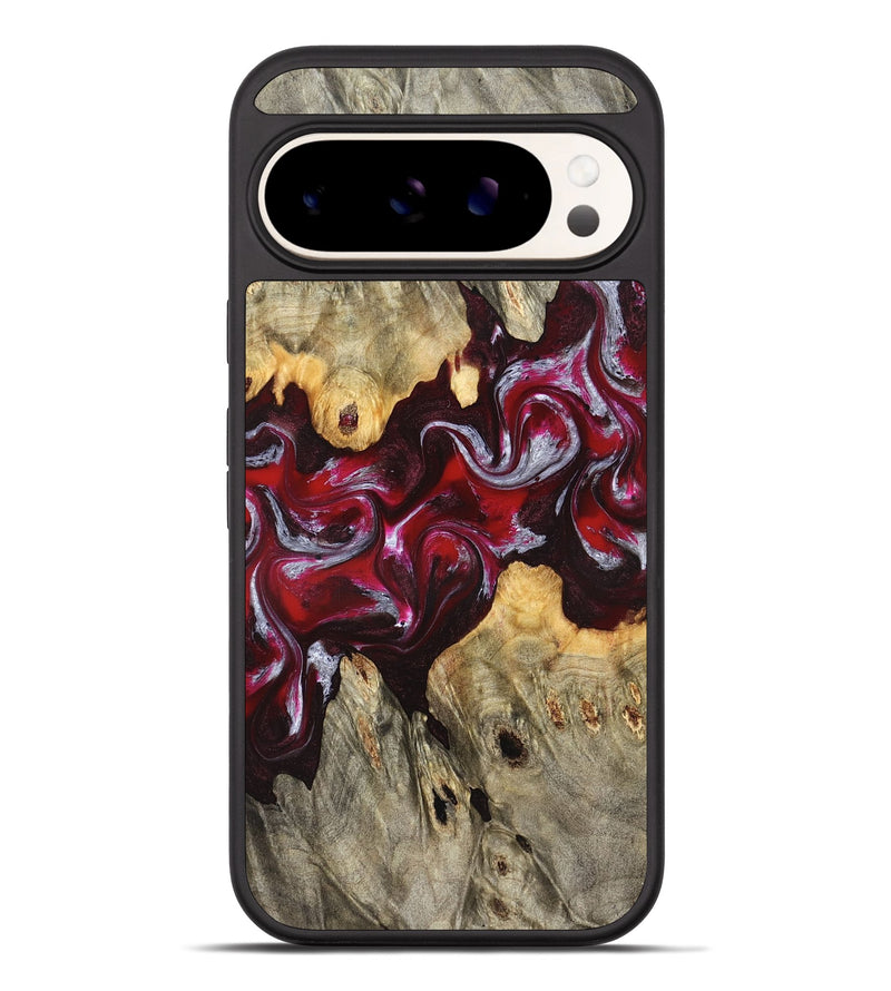 Pixel 10 Pro XL Wood Phone Case - Ensley (Red, 824960)