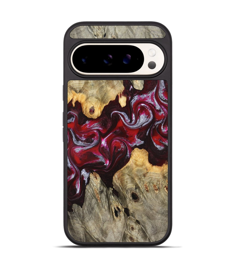 Pixel 9 Wood Phone Case - Ensley (Red, 824960)