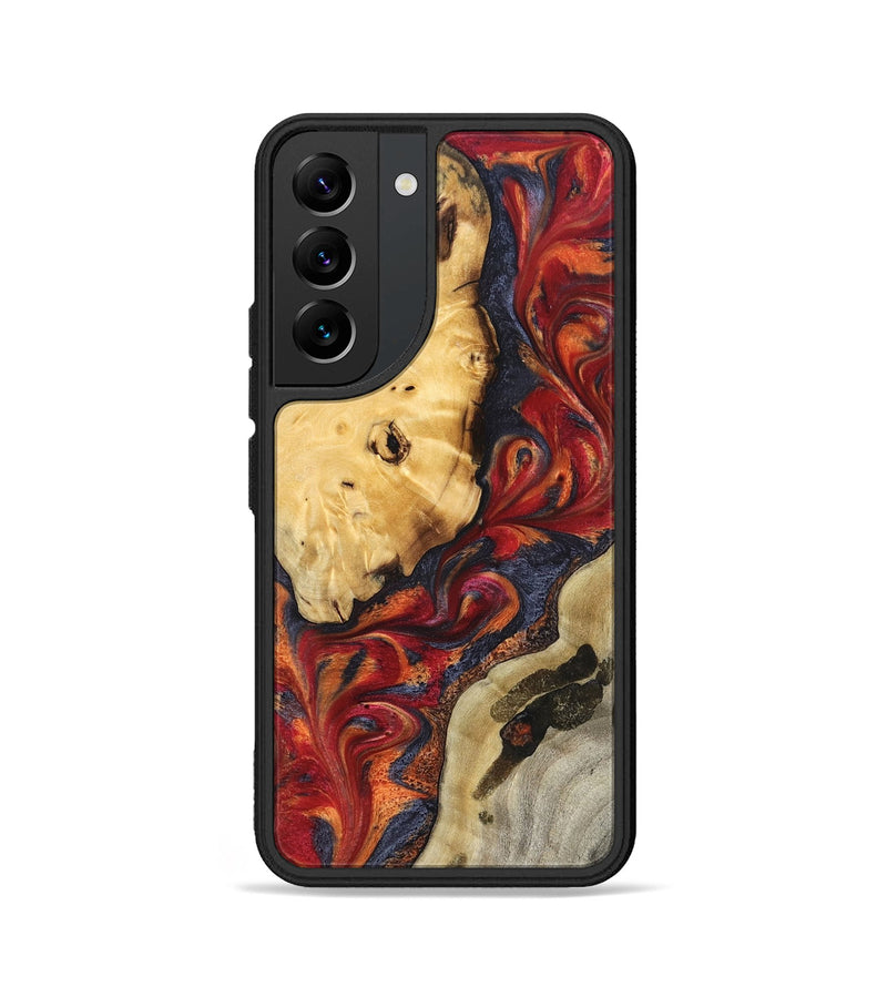 Galaxy S22 Wood Phone Case - Carrol (Red, 824962)