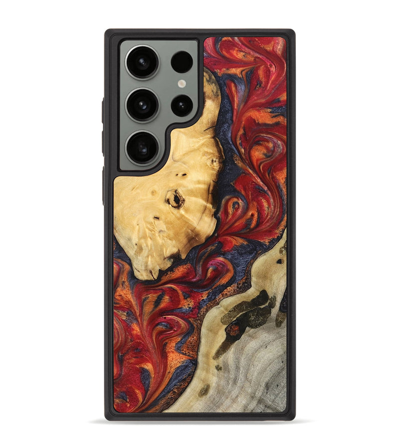 Galaxy S23 Ultra Wood Phone Case - Carrol (Red, 824962)