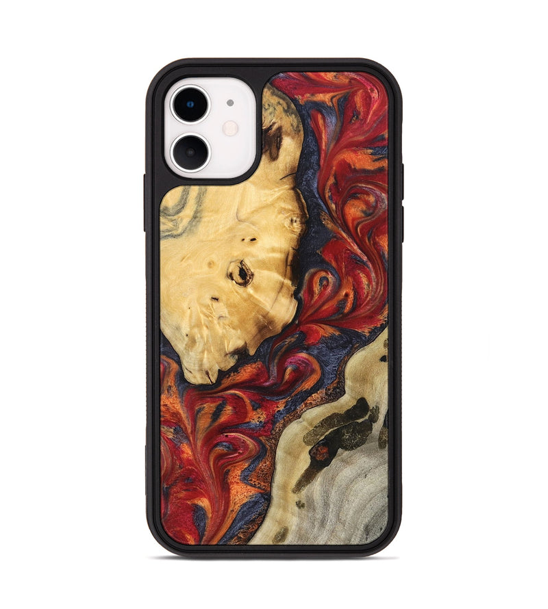 iPhone 11 Wood Phone Case - Carrol (Red, 824962)