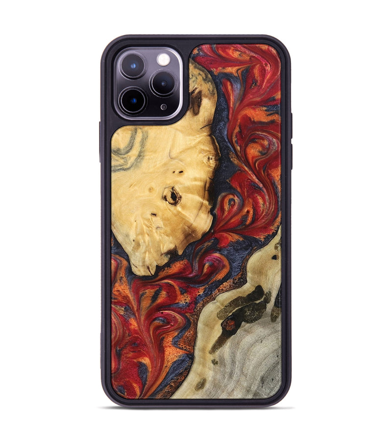 iPhone 11 Pro Max Wood Phone Case - Carrol (Red, 824962)