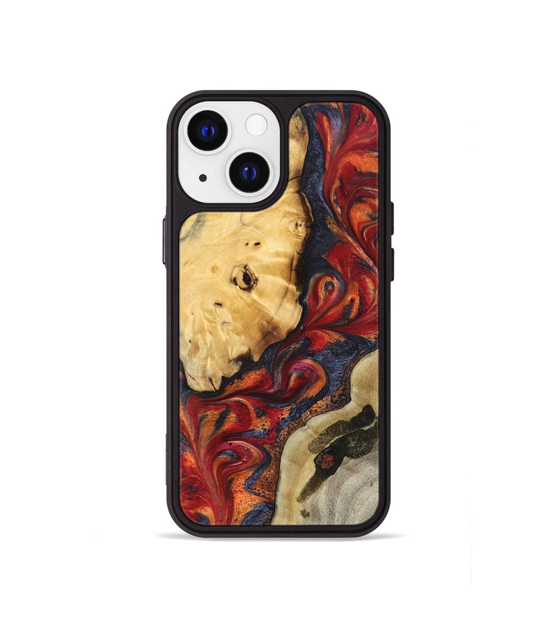 iPhone 13 mini Wood Phone Case - Carrol (Red, 824962)
