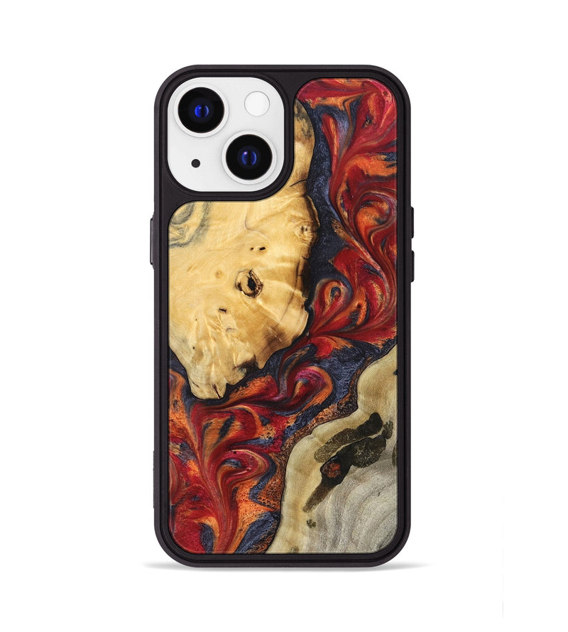 iPhone 13 Wood Phone Case - Carrol (Red, 824962)