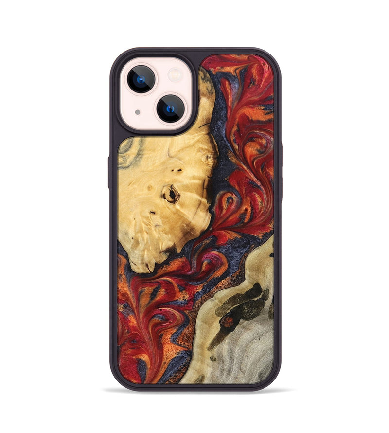 iPhone 14 Wood Phone Case - Carrol (Red, 824962)