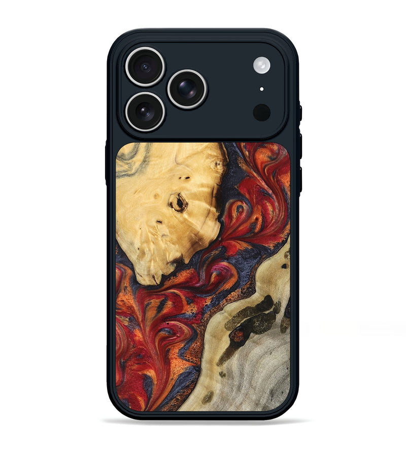 iPhone 17 Pro Max Wood Phone Case - Carrol (Red, 824962)
