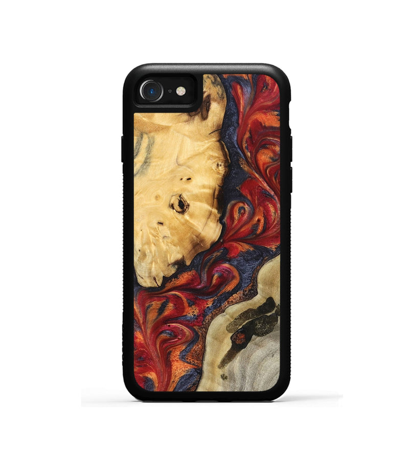iPhone SE Wood Phone Case - Carrol (Red, 824962)