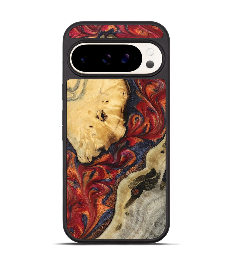 Pixel 9 Wood Phone Case - Carrol (Red, 824962)