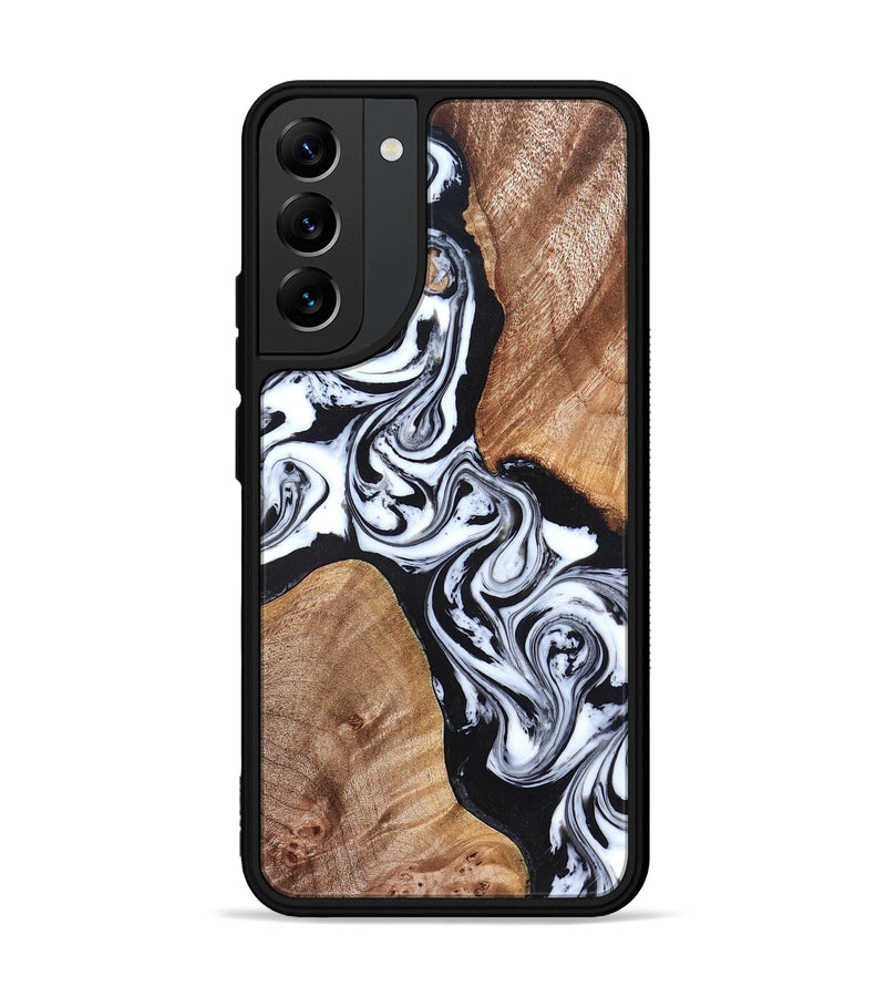 Galaxy S22 Plus Wood Phone Case - Lashawn (Black & White, 824964)