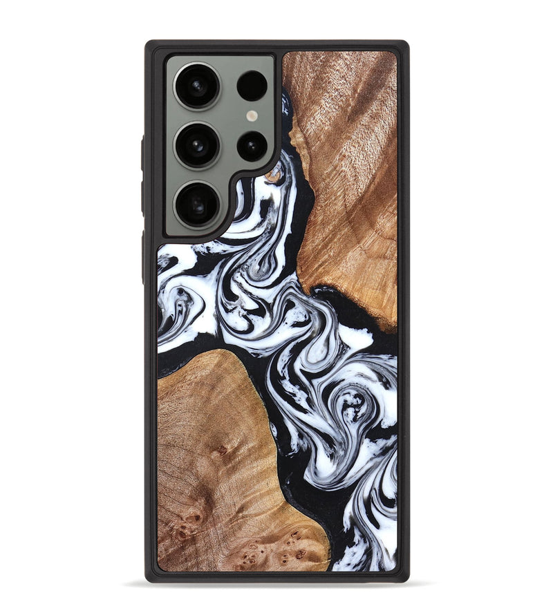 Galaxy S23 Ultra Wood Phone Case - Lashawn (Black & White, 824964)