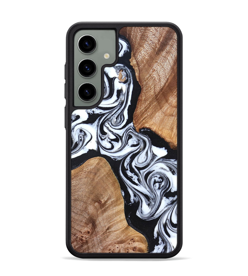 Galaxy S24 Plus Wood Phone Case - Lashawn (Black & White, 824964)