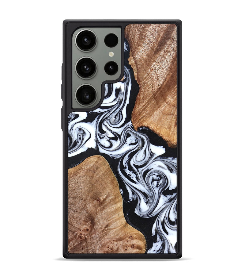 Galaxy S24 Ultra Wood Phone Case - Lashawn (Black & White, 824964)