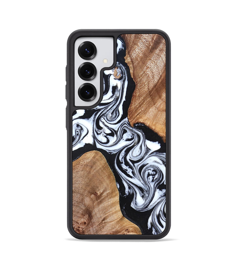 Galaxy S25 Wood Phone Case - Lashawn (Black & White, 824964)