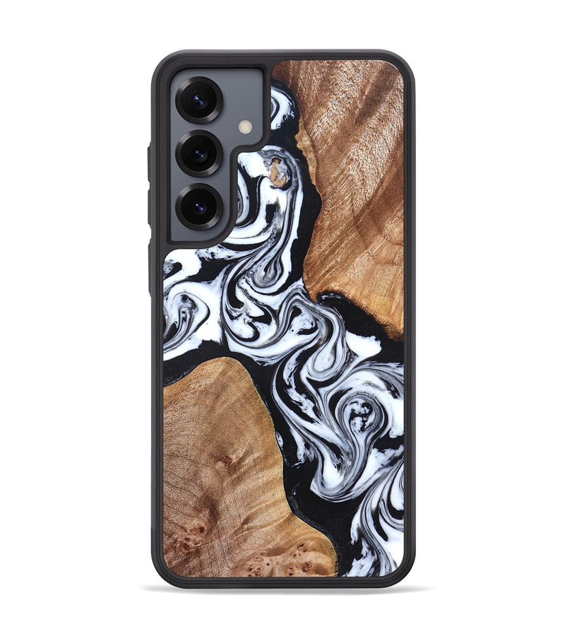Galaxy S25 Plus Wood Phone Case - Lashawn (Black & White, 824964)