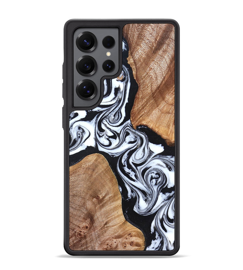 Galaxy S25 Ultra Wood Phone Case - Lashawn (Black & White, 824964)