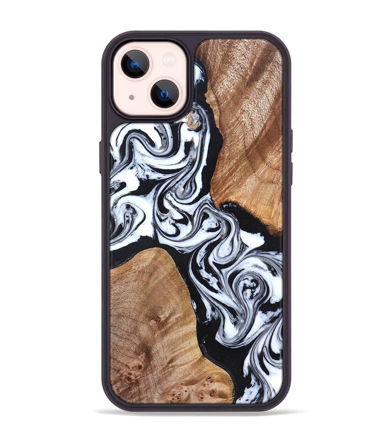 iPhone 14 Plus Wood Phone Case - Lashawn (Black & White, 824964)