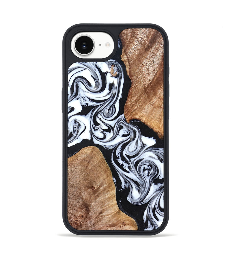 iPhone 17e Wood Phone Case - Lashawn (Black & White, 824964)