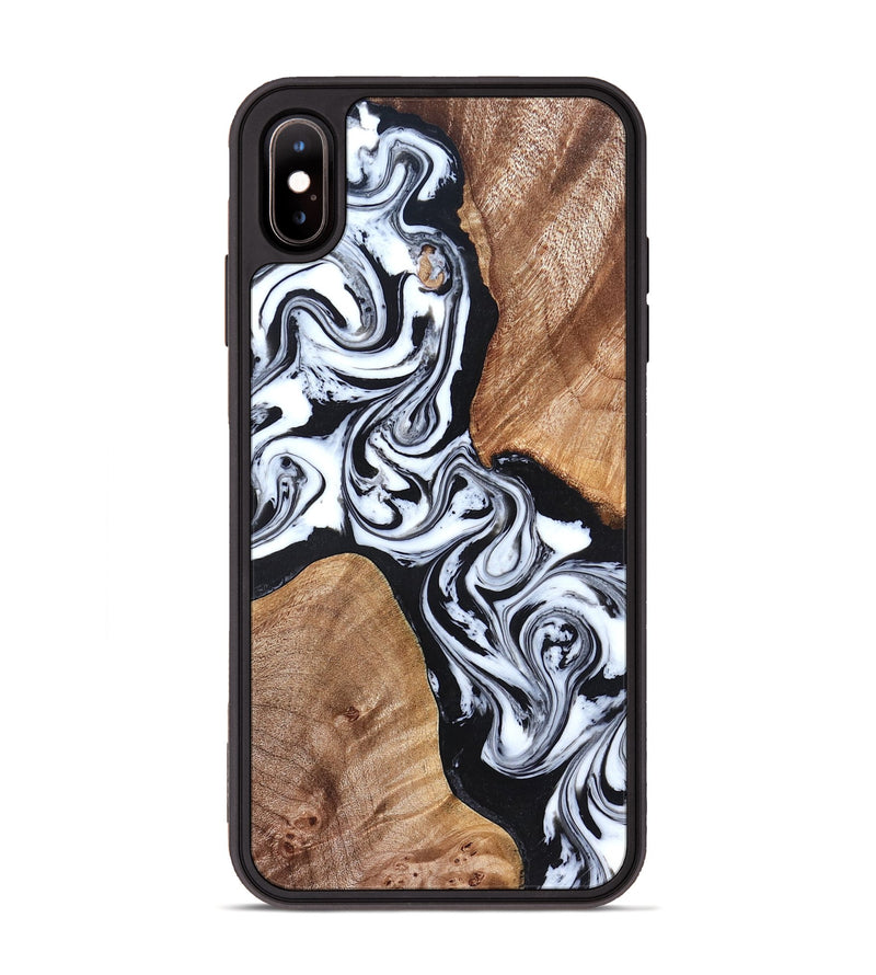 iPhone Xs Max Wood Phone Case - Lashawn (Black & White, 824964)