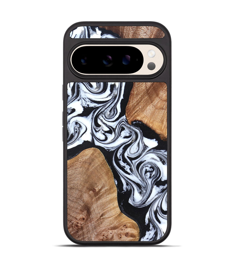 Pixel 10 Wood Phone Case - Lashawn (Black & White, 824964)