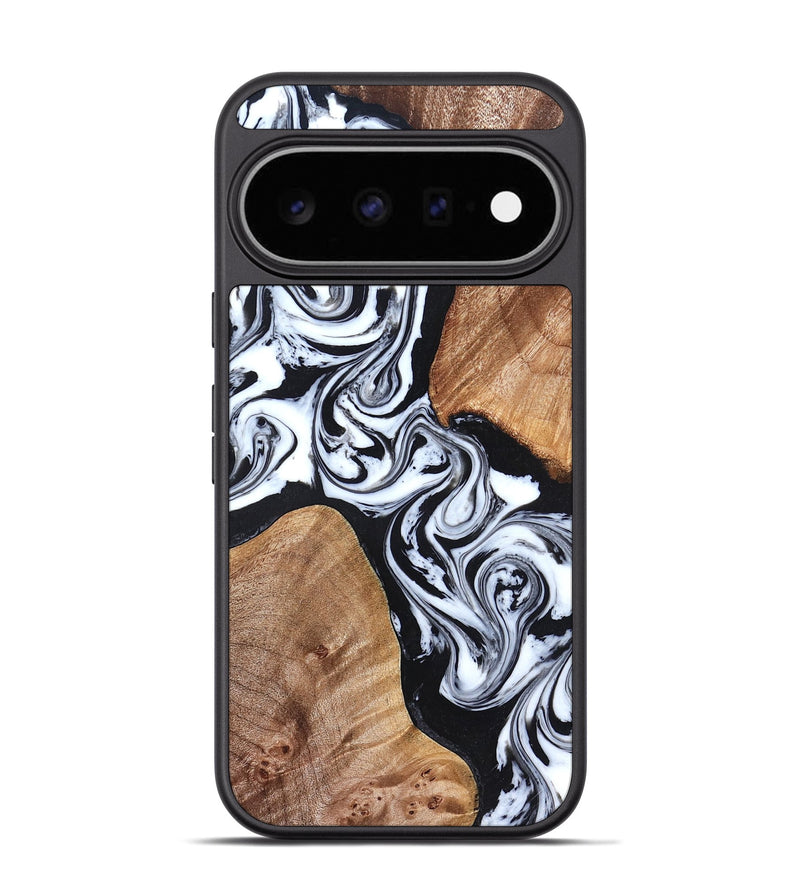 Pixel 11 Pro Wood Phone Case - Lashawn (Black & White, 824964)