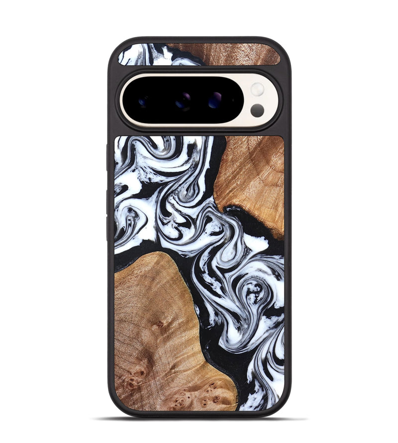 Pixel 9 Pro Wood Phone Case - Lashawn (Black & White, 824964)