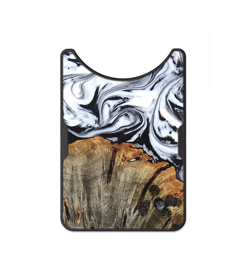 Alloy Wood Wallet - Katelin (Black & White, 824965)