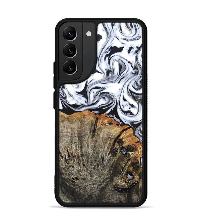 Galaxy S22 Plus Wood Phone Case - Katelin (Black & White, 824965)